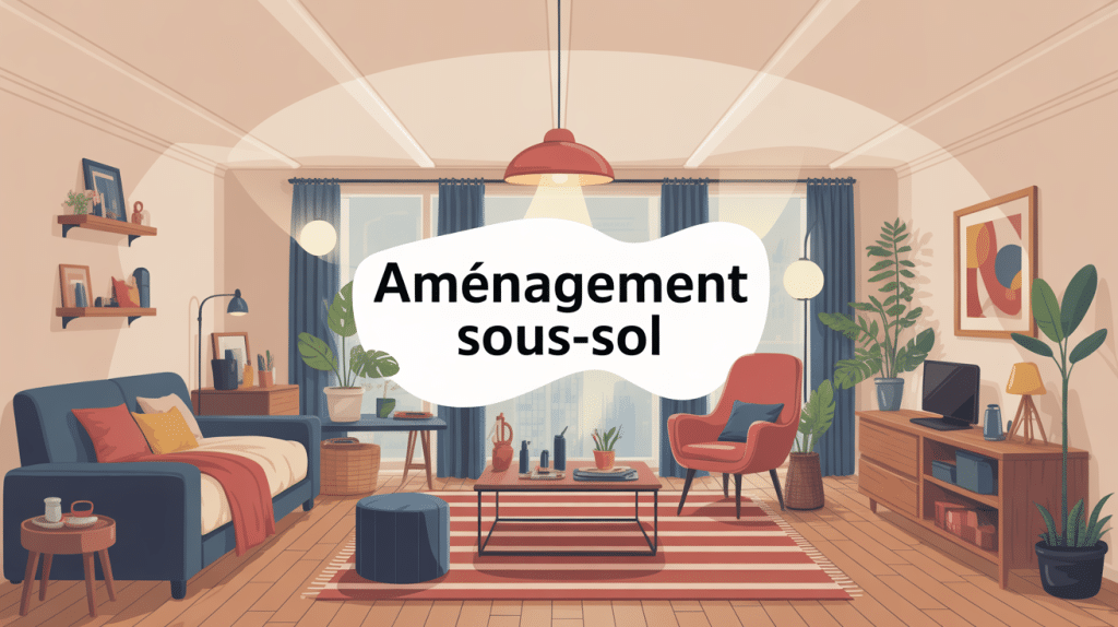 amenagement sous sol avant apres illustration sous sol lumineux