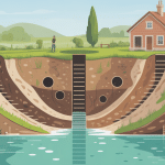 ancienne fosse septique schema illustration technique