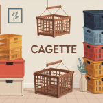 Cagettes bois plastique carton décor rangement
