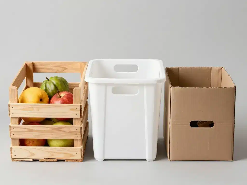 Cagettes bois plastique carton produits