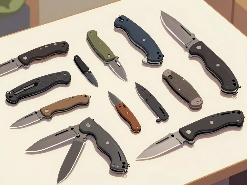 sélection de couteaux Spyderco avec manches variés