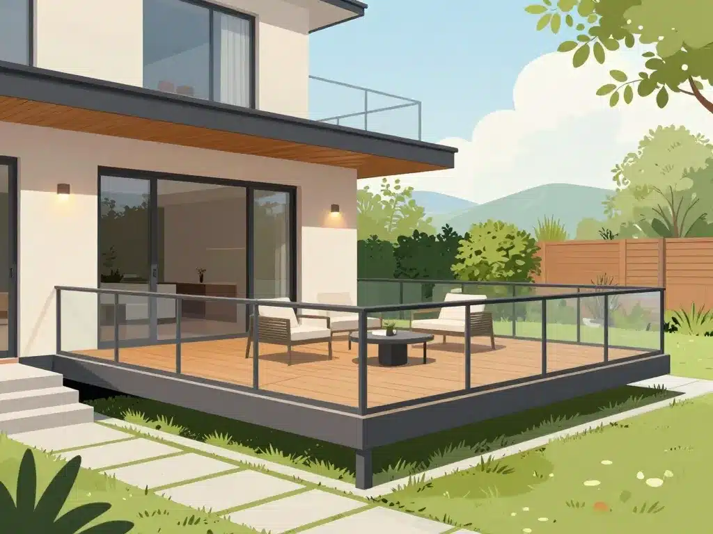 terrasse sur pilotis moderne design maison