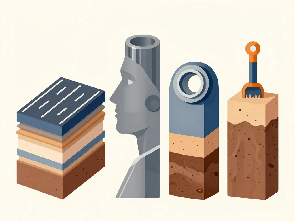 Applications coupes types civil mécanique géologie