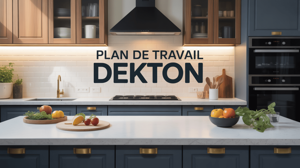 dekton plan de travail élégant en cuisine moderne