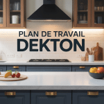 dekton plan de travail élégant en cuisine moderne