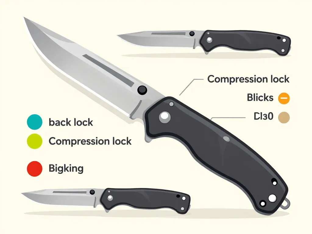 schéma techniques couteau Spyderco lames et verrous