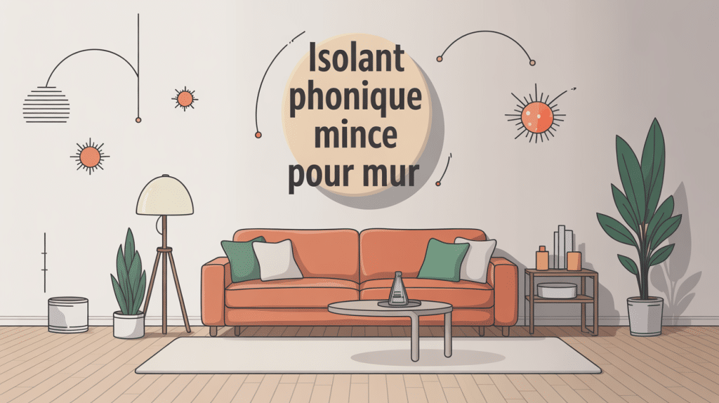 amélioration acoustique avec isolant phonique mince pour mur moderne