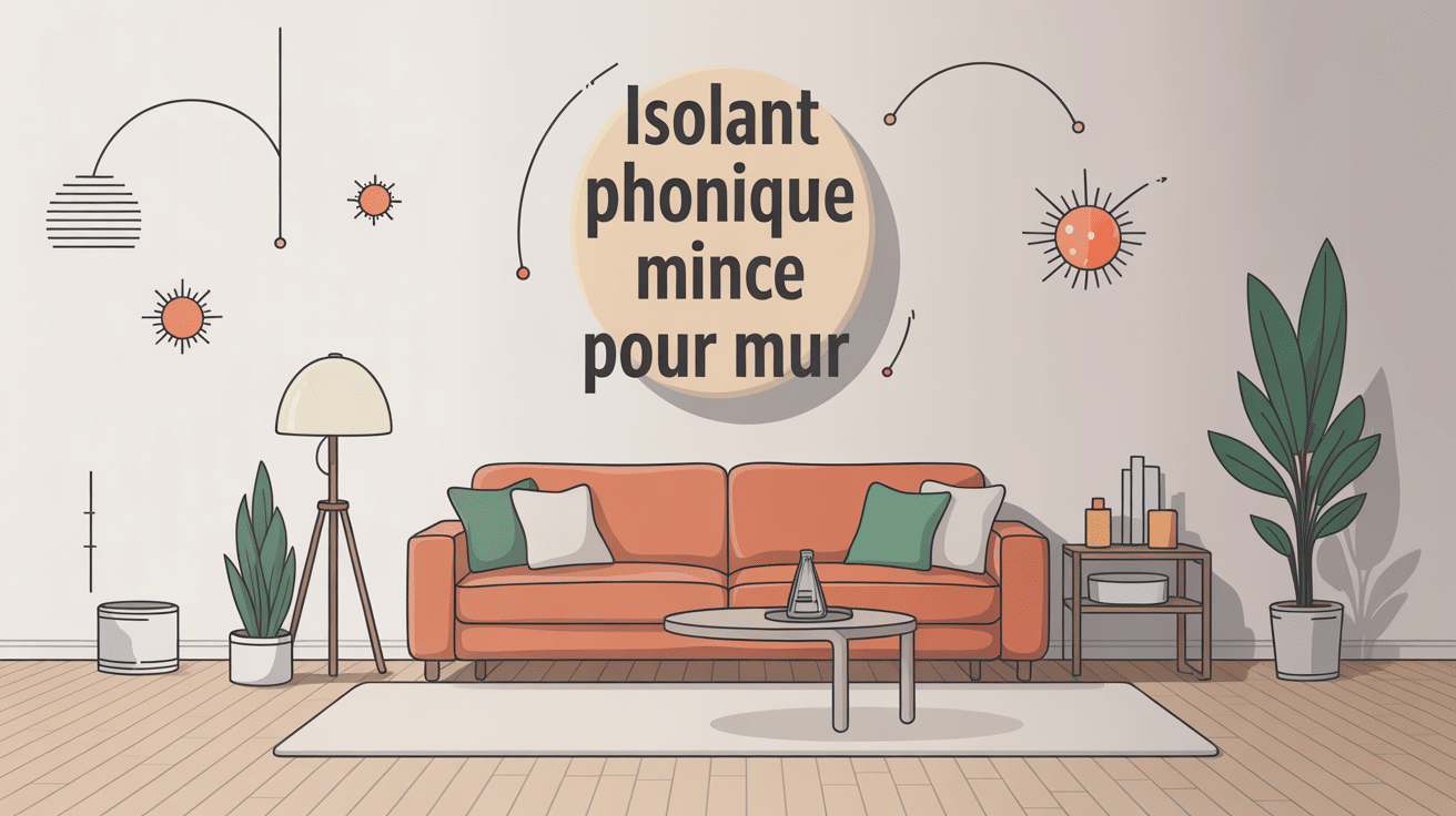 amélioration acoustique avec isolant phonique mince pour mur moderne