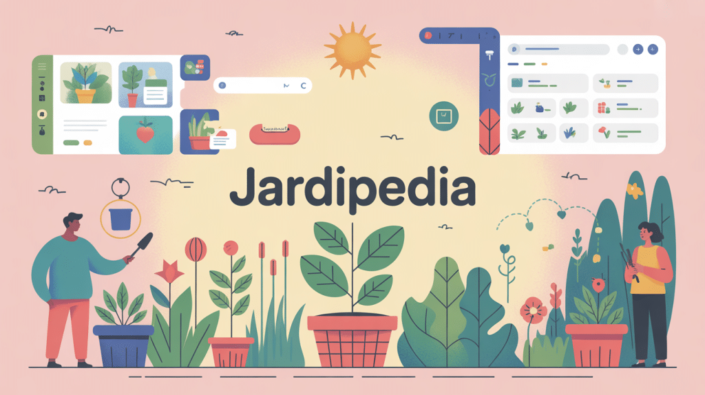 illustration jardipedia jardinage digital