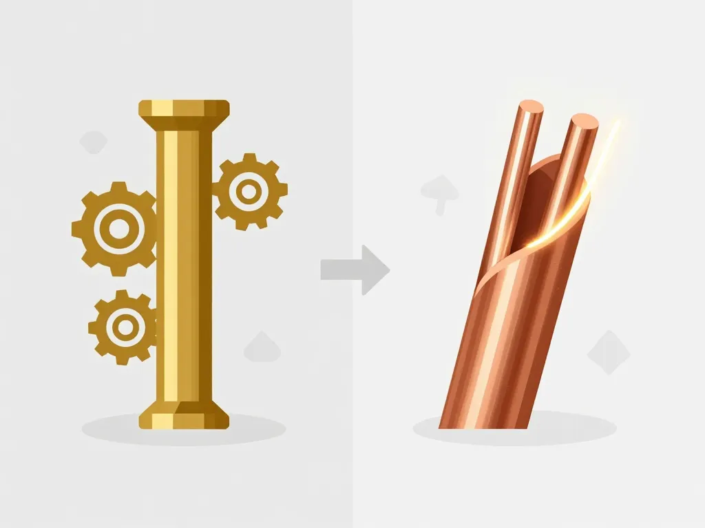 infographie différence laiton et cuivre propriétés