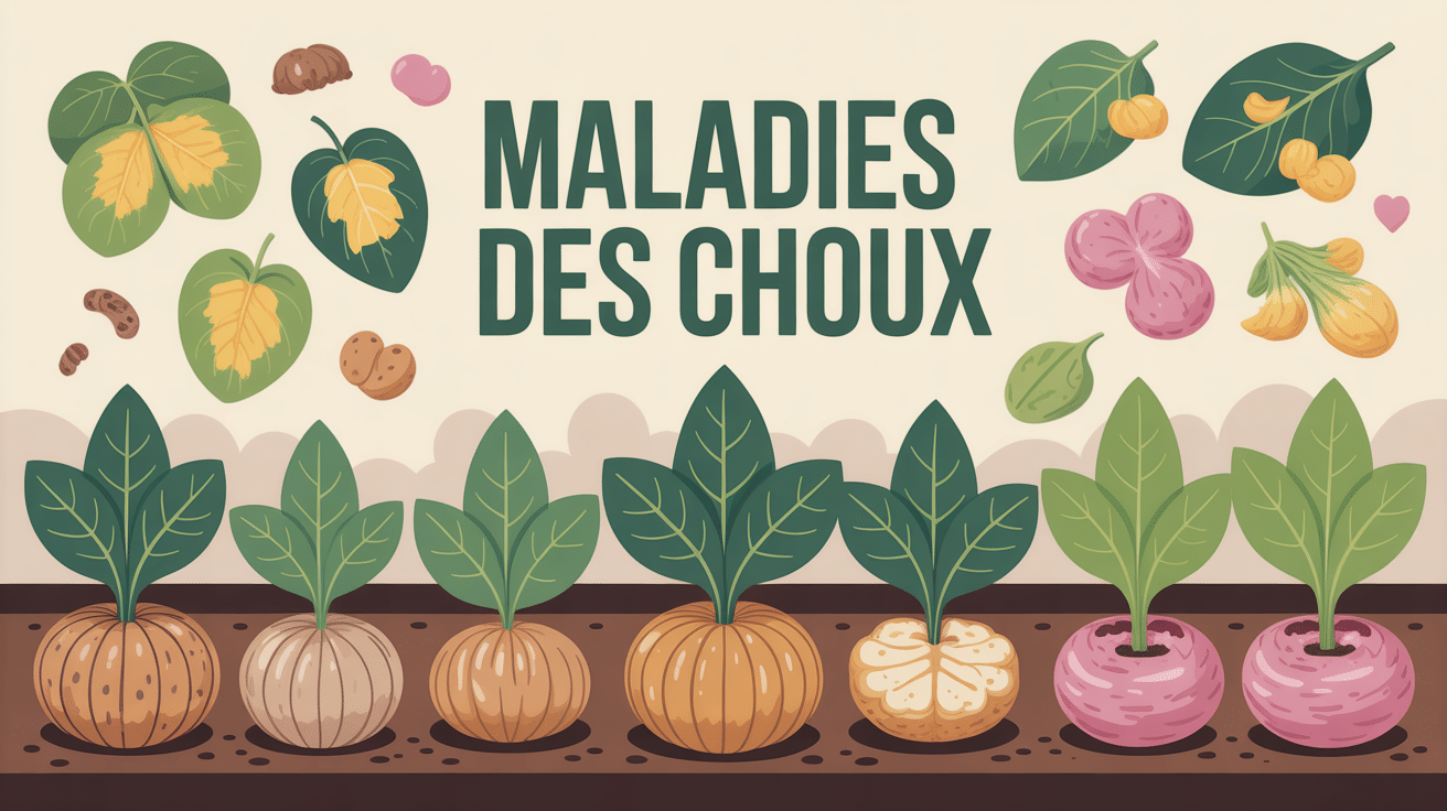 maladie des choux photos illustration symptômes potager