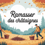Où ramasser des châtaignes autour de moi illustration forêt