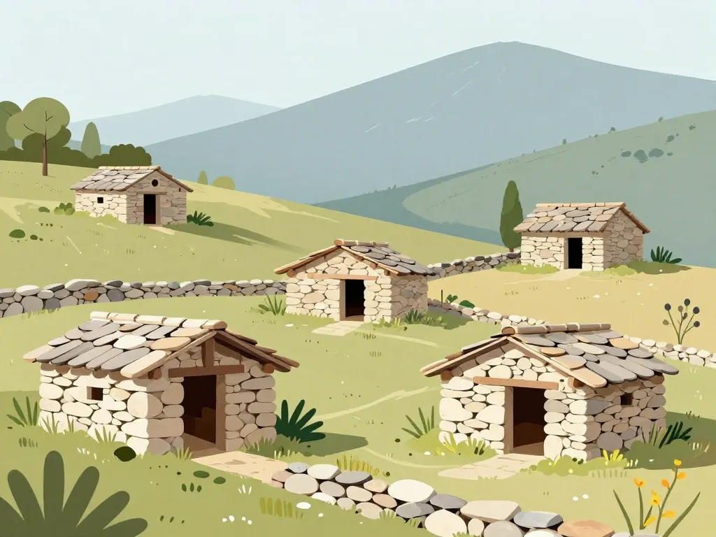 pagliaghji corse paysage rural editorial