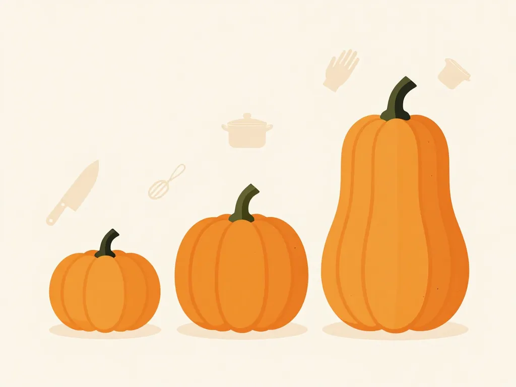 comparatif poid potiron petit moyen grand