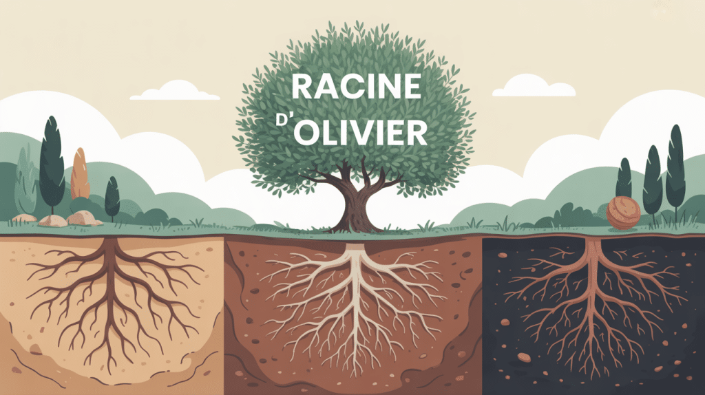 racine olivier vue centrale racines et sols méditerranéens