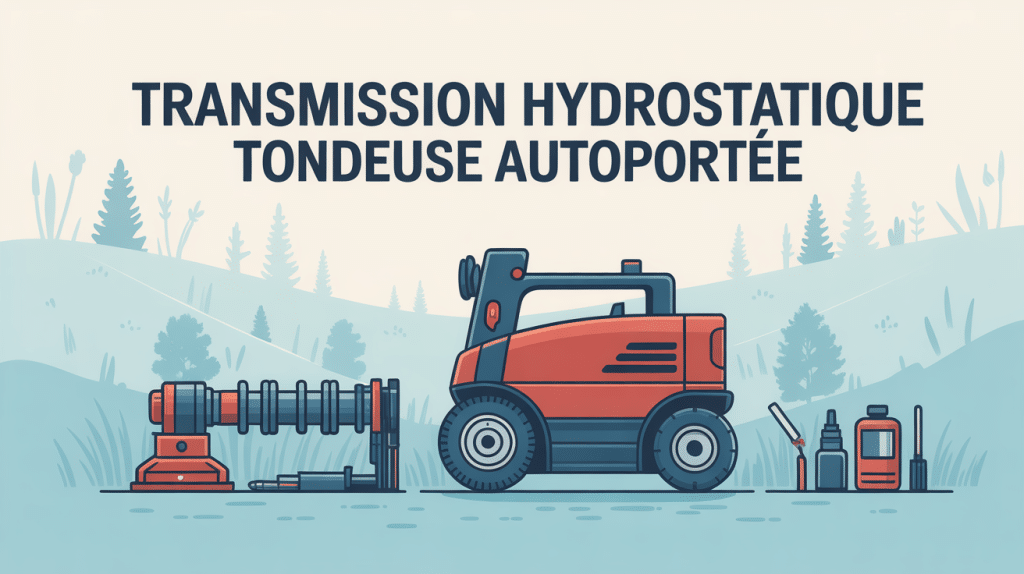 schéma réparation transmission hydrostatique tondeuse autoportée