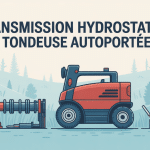 schéma réparation transmission hydrostatique tondeuse autoportée