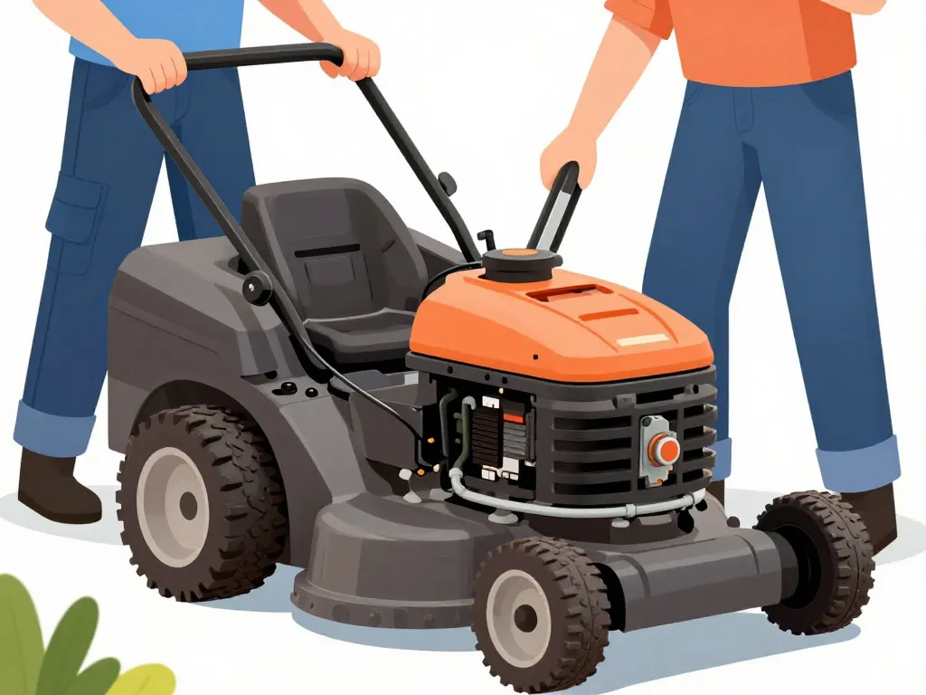 visuel entretien réglage réparation transmission hydrostatique tondeuse