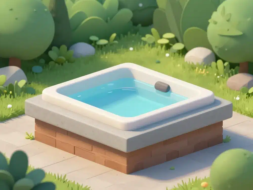 Spa extérieur sur dalle béton stable vue jardin