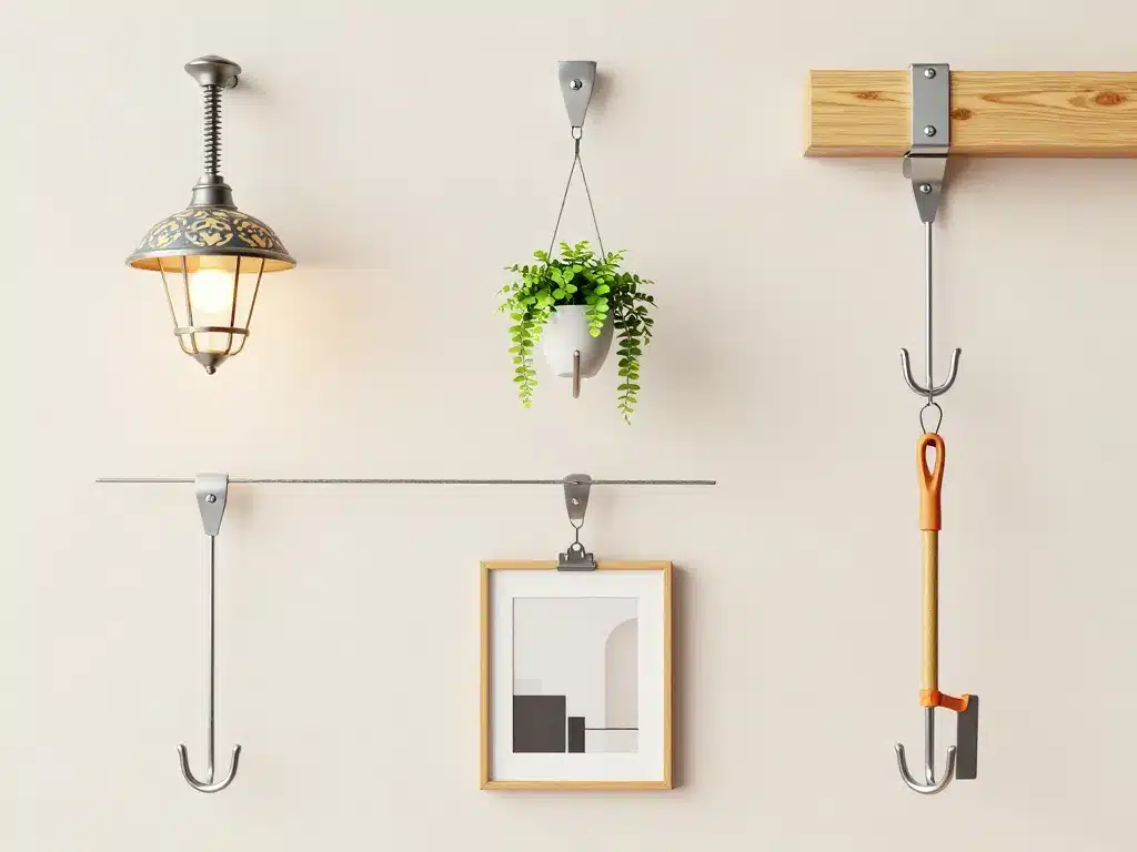 suspension crochet différents modèles usages déco charge