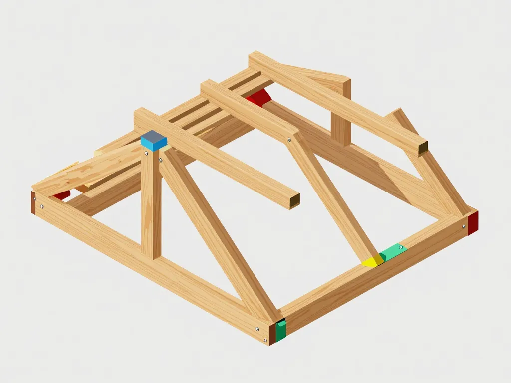 diagramme des techniques pour renforcer une charpente en bois