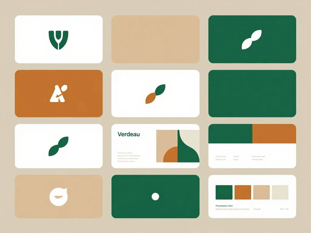 palette graphique identité visuelle verdeau couleur