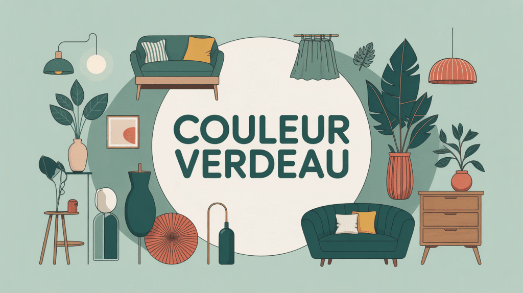 illustration centrale verdeau couleur déco mode design