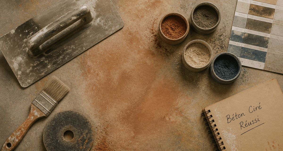 comment faire un beton cire outils et étapes