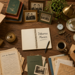 debarras maison table cartons objets anciens
