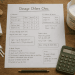 Dosage chlore choc piscine par m3 avec outils et calcul
