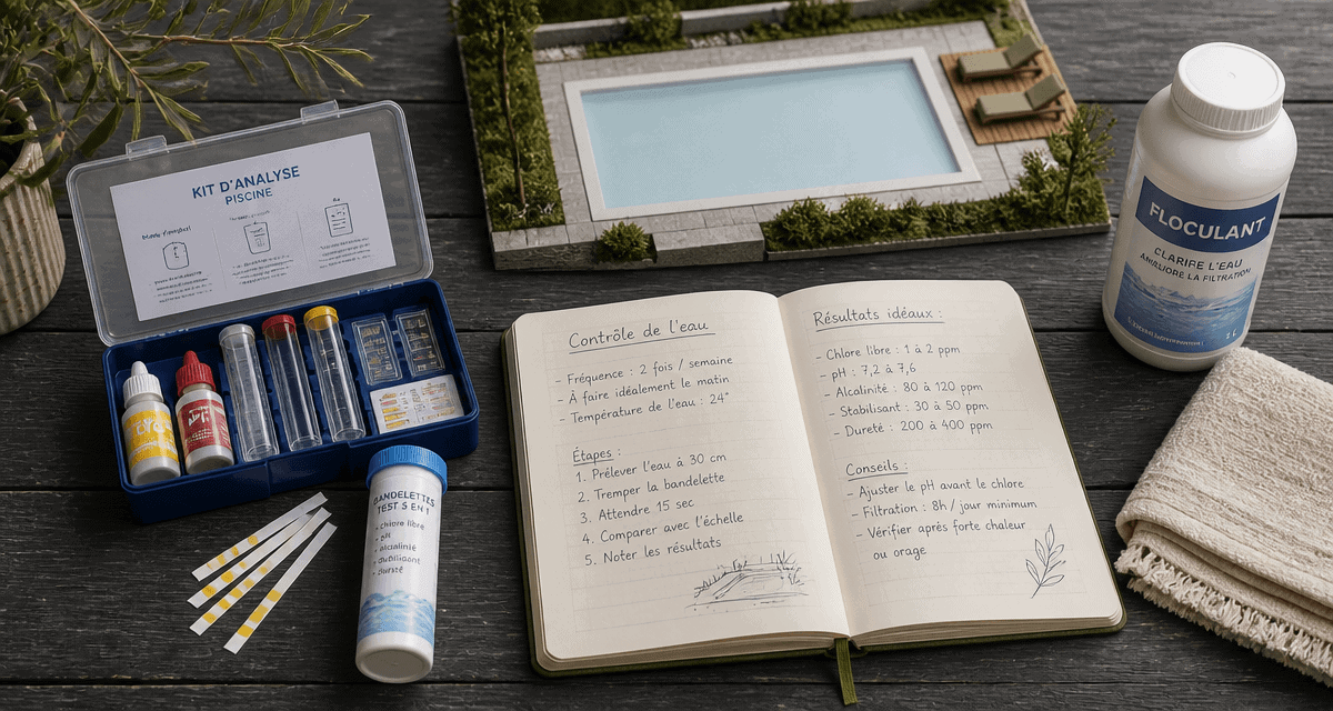 eau piscine laiteuse peut on se baigner kit analyse floculant