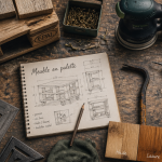 Fabriquer meuble palette outils et planches bois
