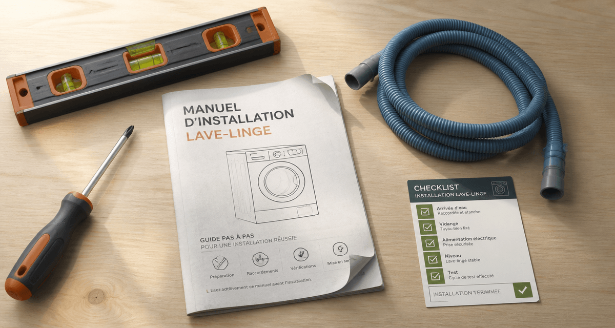 installer machine à laver outils évacuation