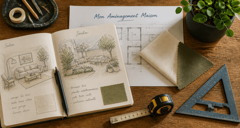 mon amenagement maison bureau architecte croquis
