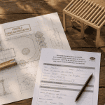 pergola démontable sans autorisation sur table avec plans
