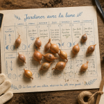 quand planter les échalotes avec la lune sur calendrier et outils