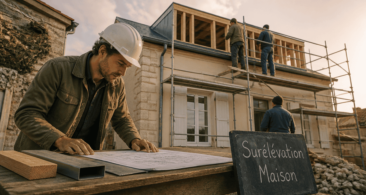 Surélévation maison ancienne ingénieur contrôle chantier