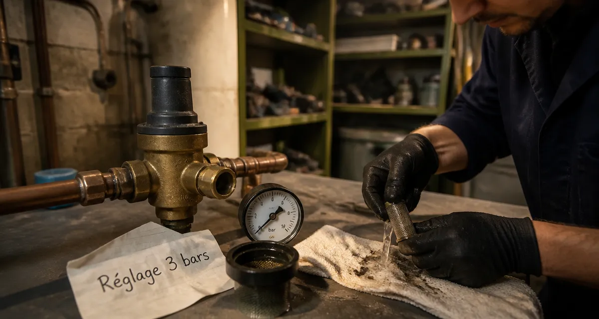 Duree de vie d'un reducteur de pression d'eau : réducteur en chaufferie, protection surpression 10 ans