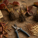 faut il couper les feuilles des fraisiers avant l'hiver plants taillés paillage