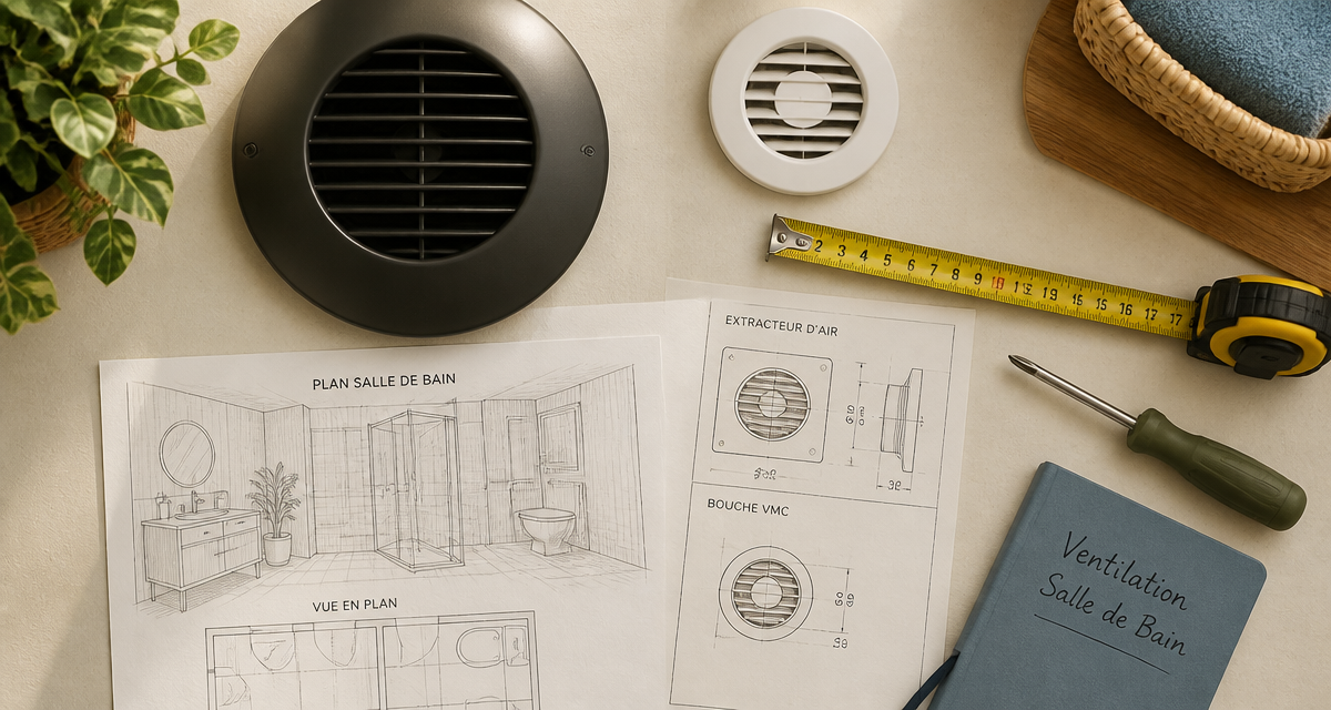 vmc dans salle de bain outils installation