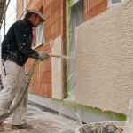 Crepi prix m2 : façadier enduit façade brique