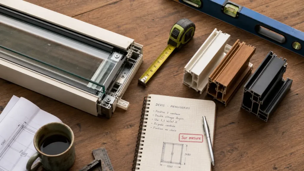 Fenetre double vitrage sur mesure : PVC, bois ou aluminium
