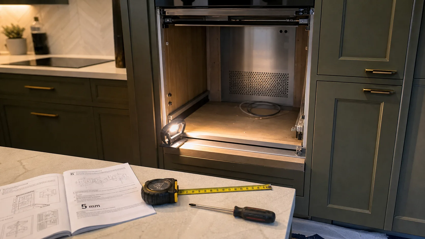 Installer four encastrable dans colonne de 60 cm : vérification et aération