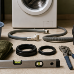 Lave linge branchement : évacuation 65 à 100 cm, terre obligatoire