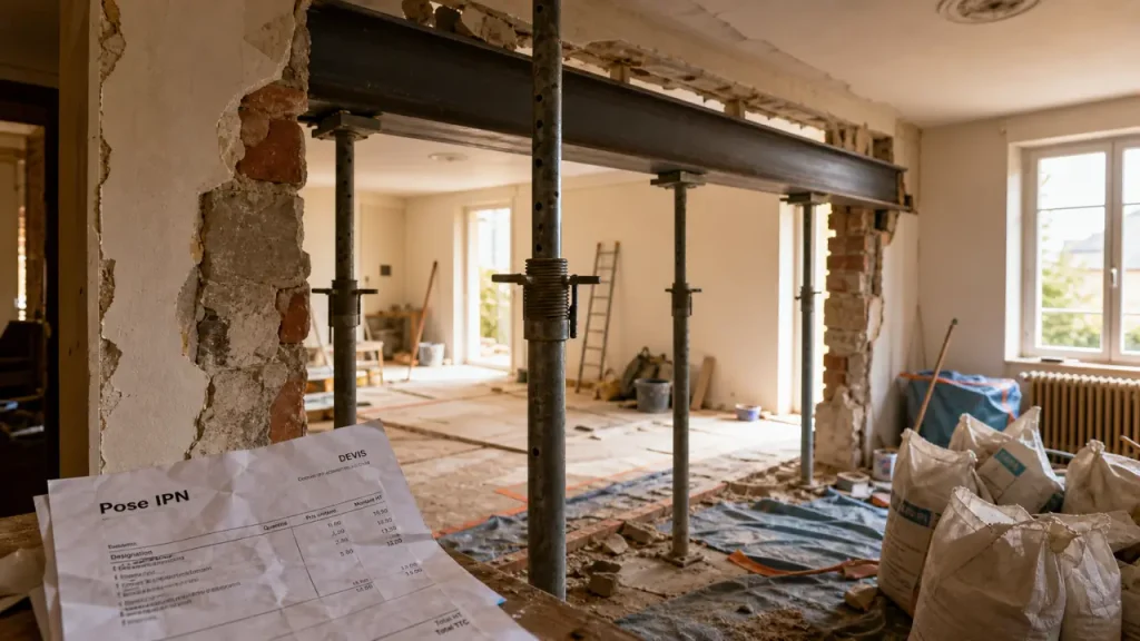 Mur porteur IPN : prix, devis de pose en chantier