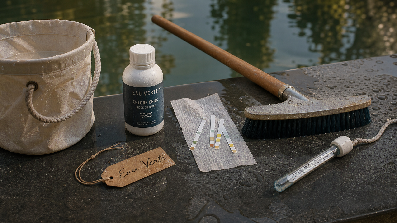Nettoyer piscine verte : pH, traitement choc et filtration