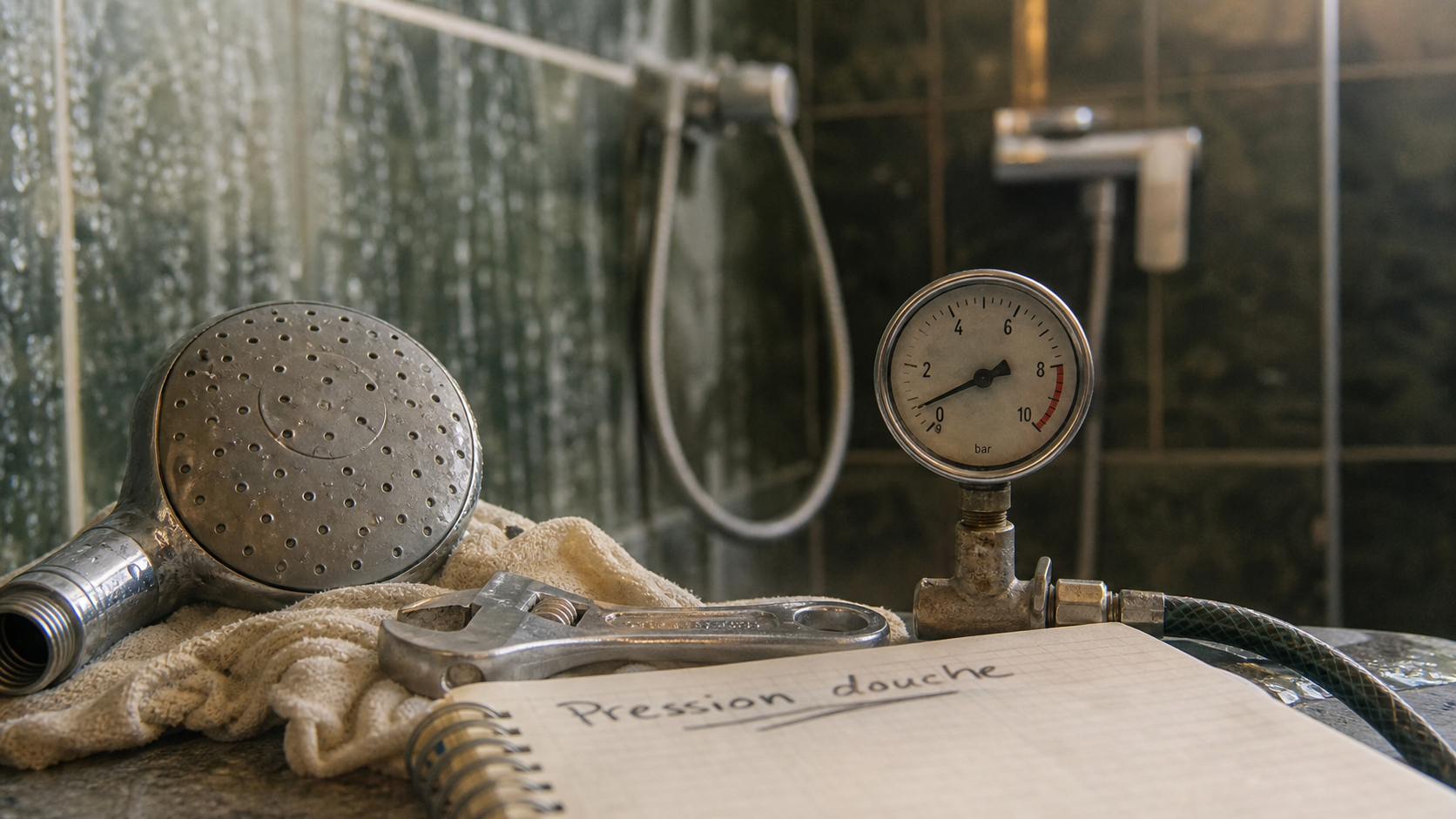 Pas de pression douche : vérifier le pommeau de douche avant de le changer