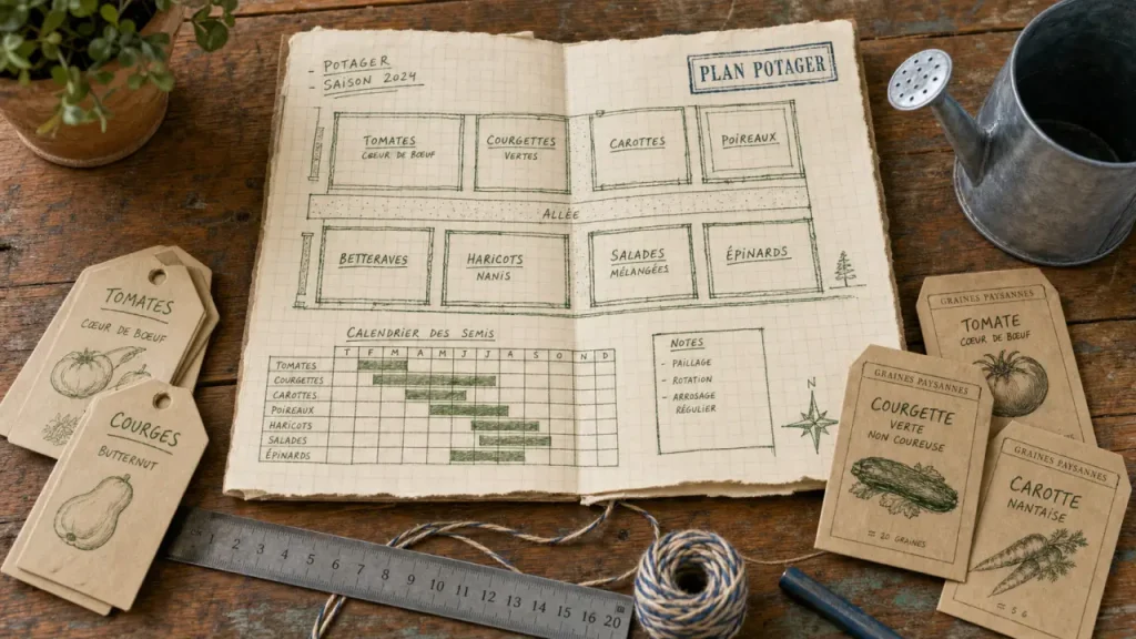 Potager plan : 5 étapes pour structurer les cultures