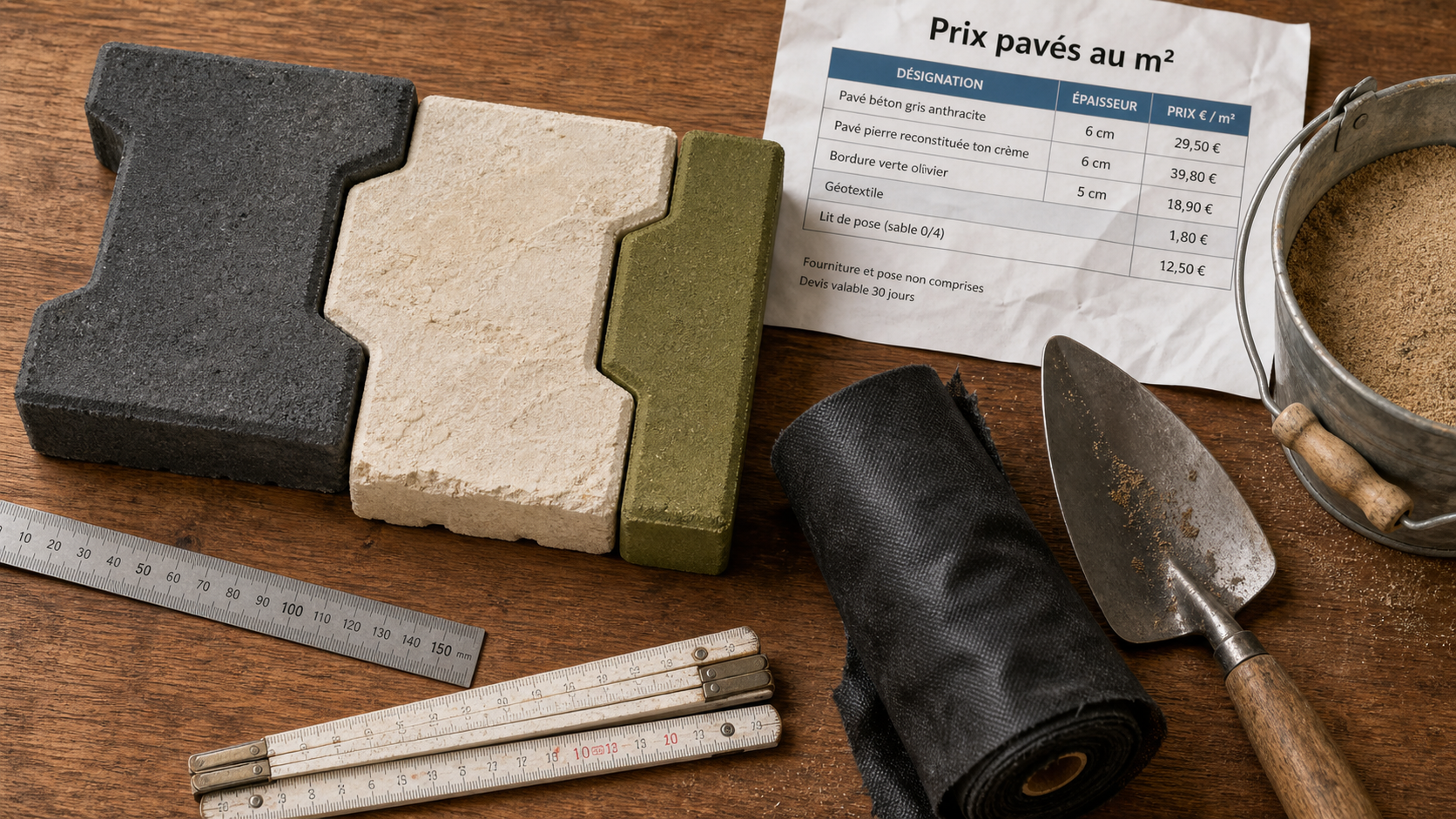Prix des paves autobloquant : matériaux et pose