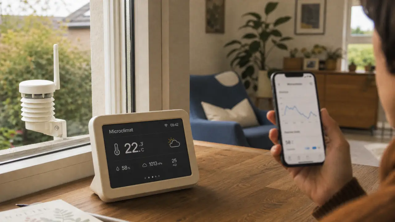 Station meteo connectée : capteurs et microclimat